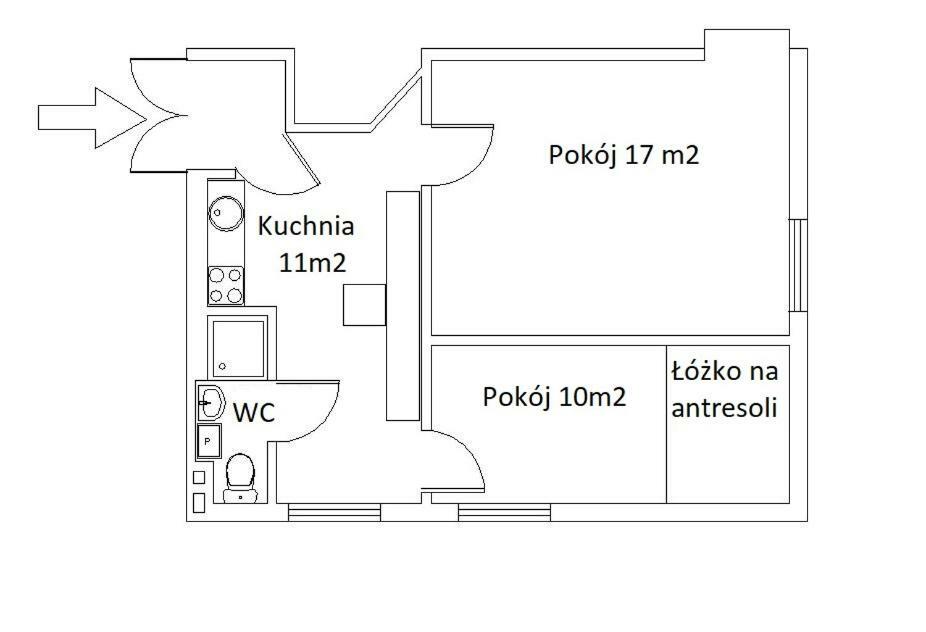 Apartament 2 Pokoje Lublin Centrum Ulica Narutowicza Exterior photo